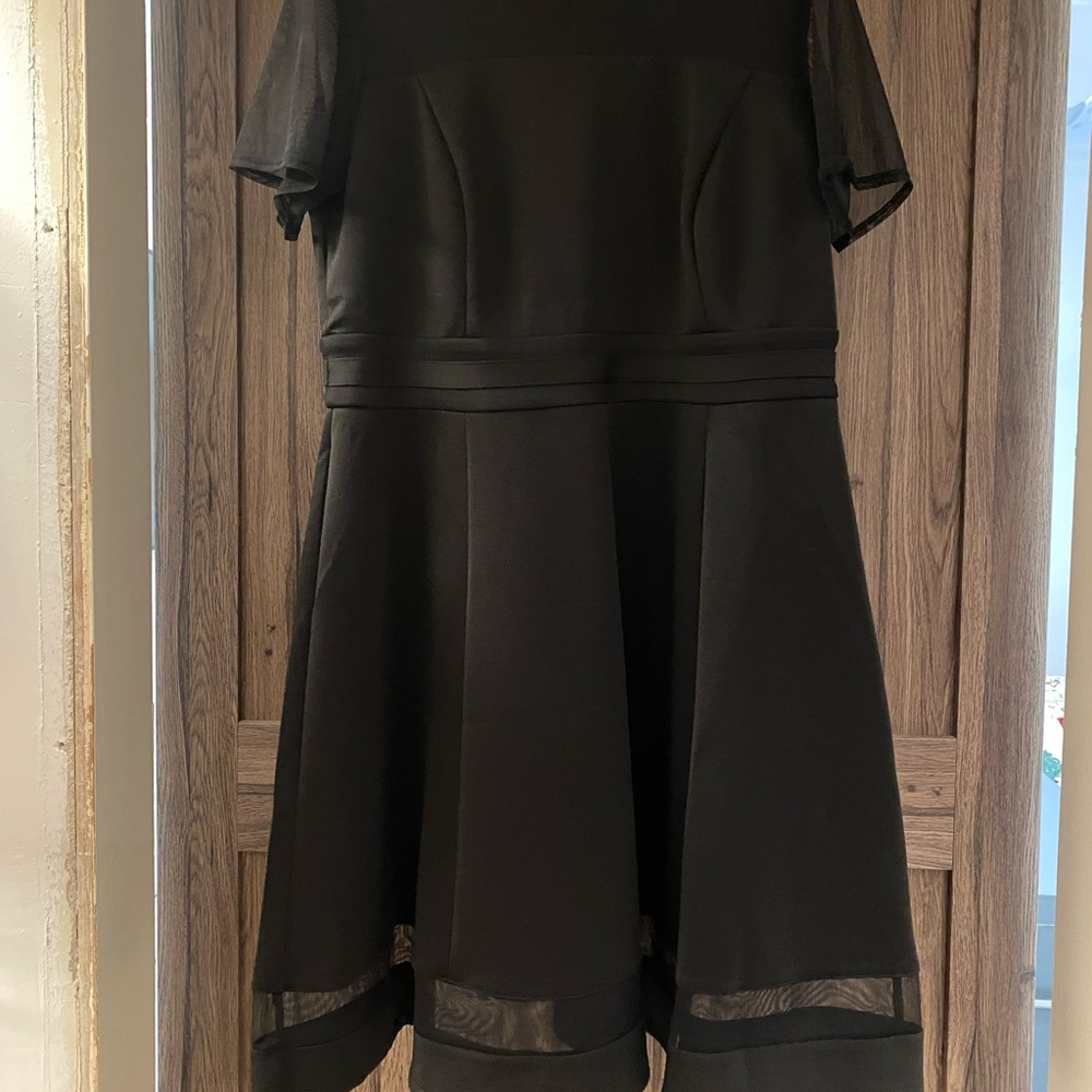 Lane Bryant Holiday Dress GORGEOUS Peek a Boo Hem